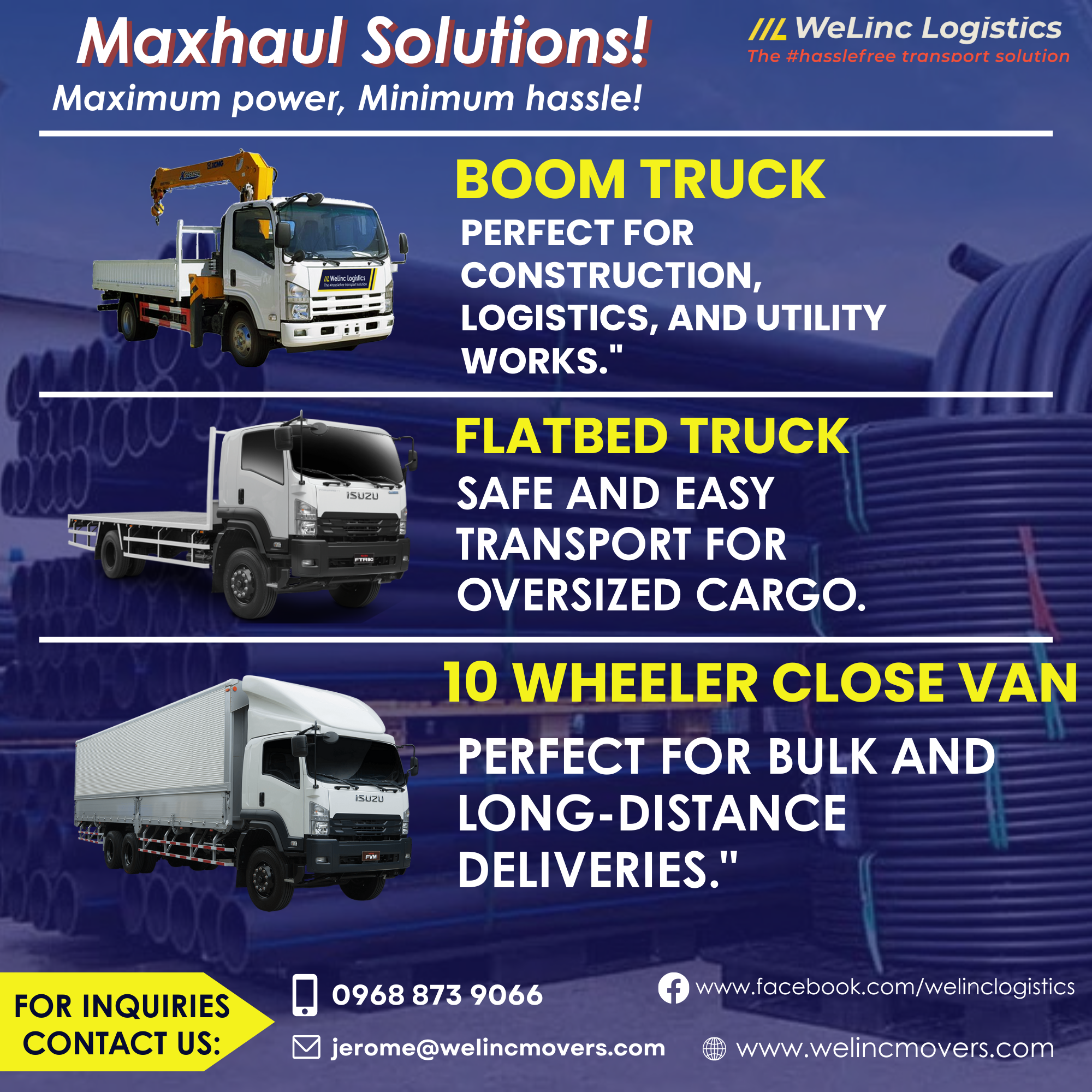 WeLinc Facebook ad: Contact Us Now!