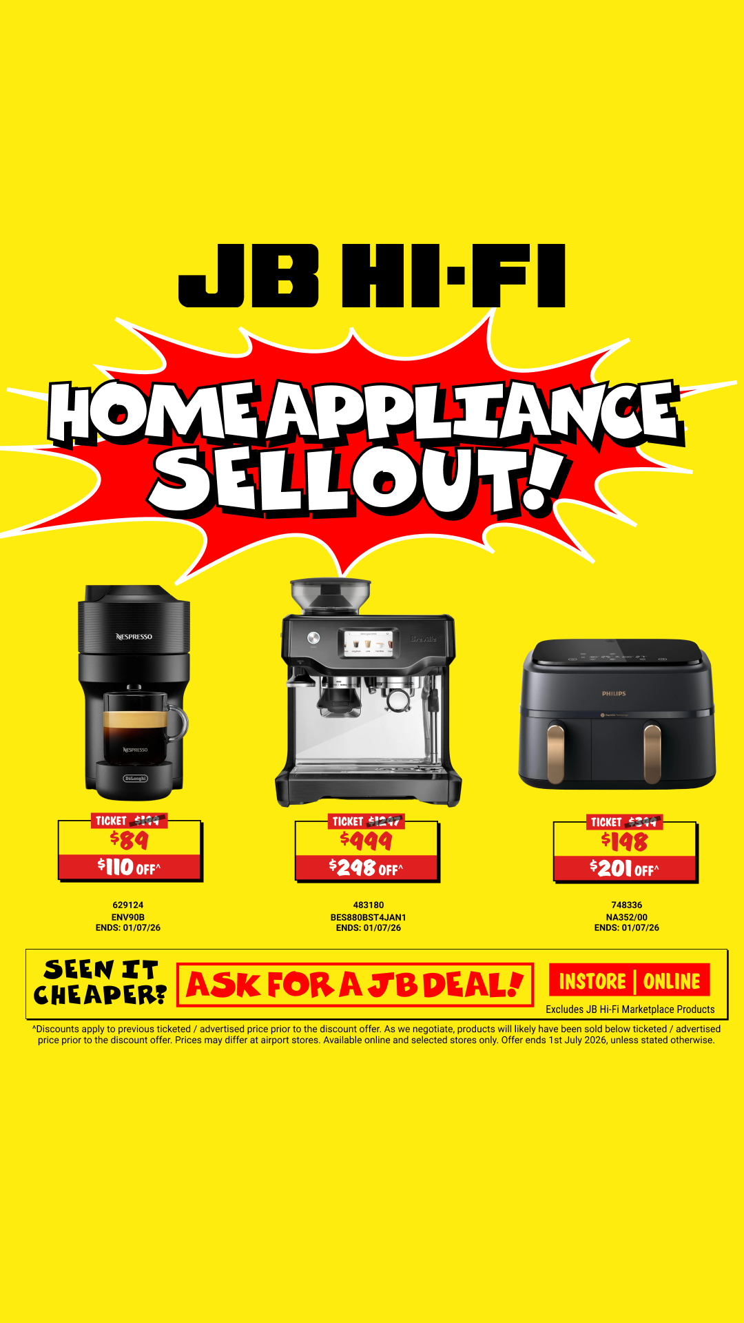 JB Hi-Fi Facebook ad