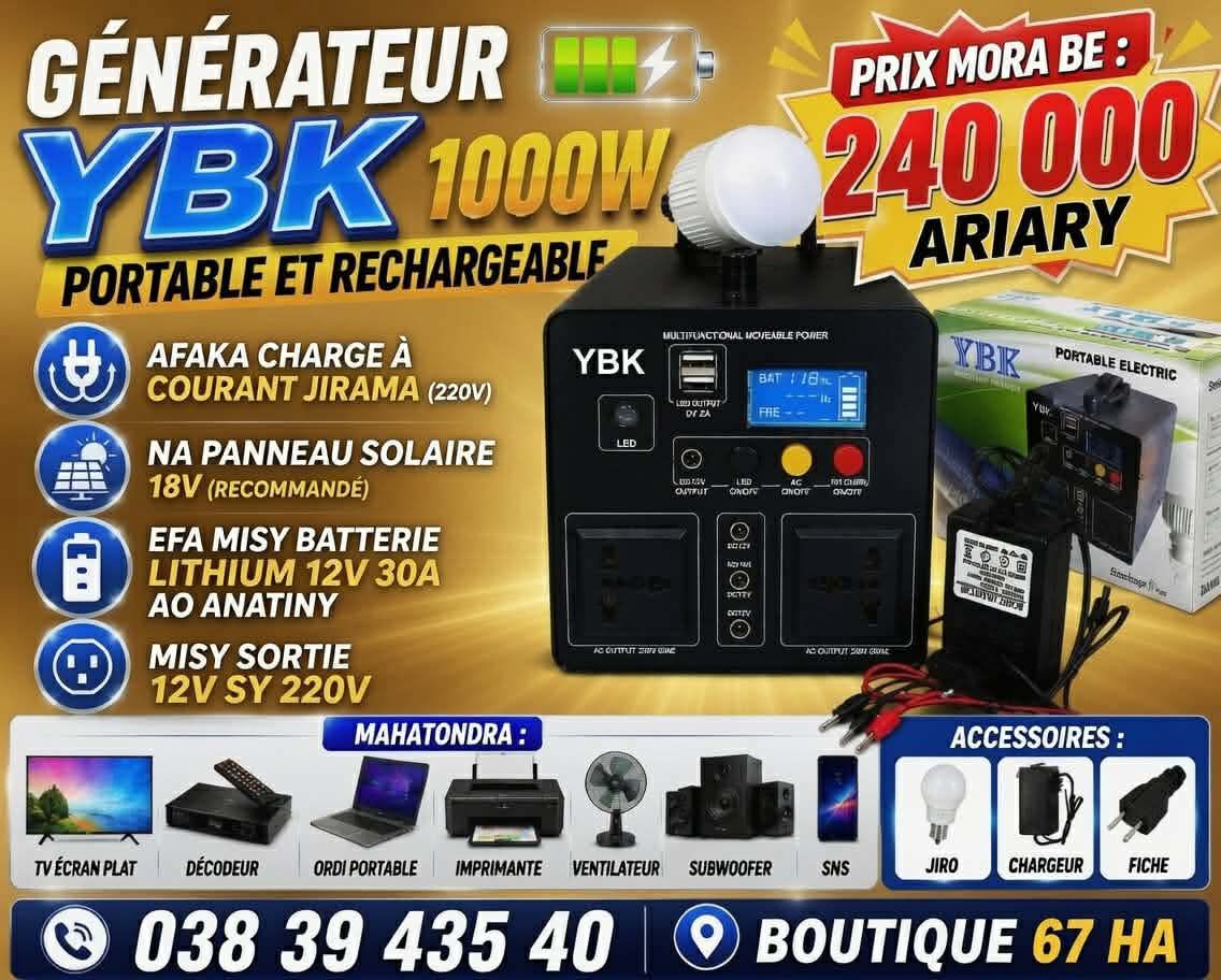 Mi boutik 67 Facebook ad: GENERATEUR ORIGINAL PROMOTION BE