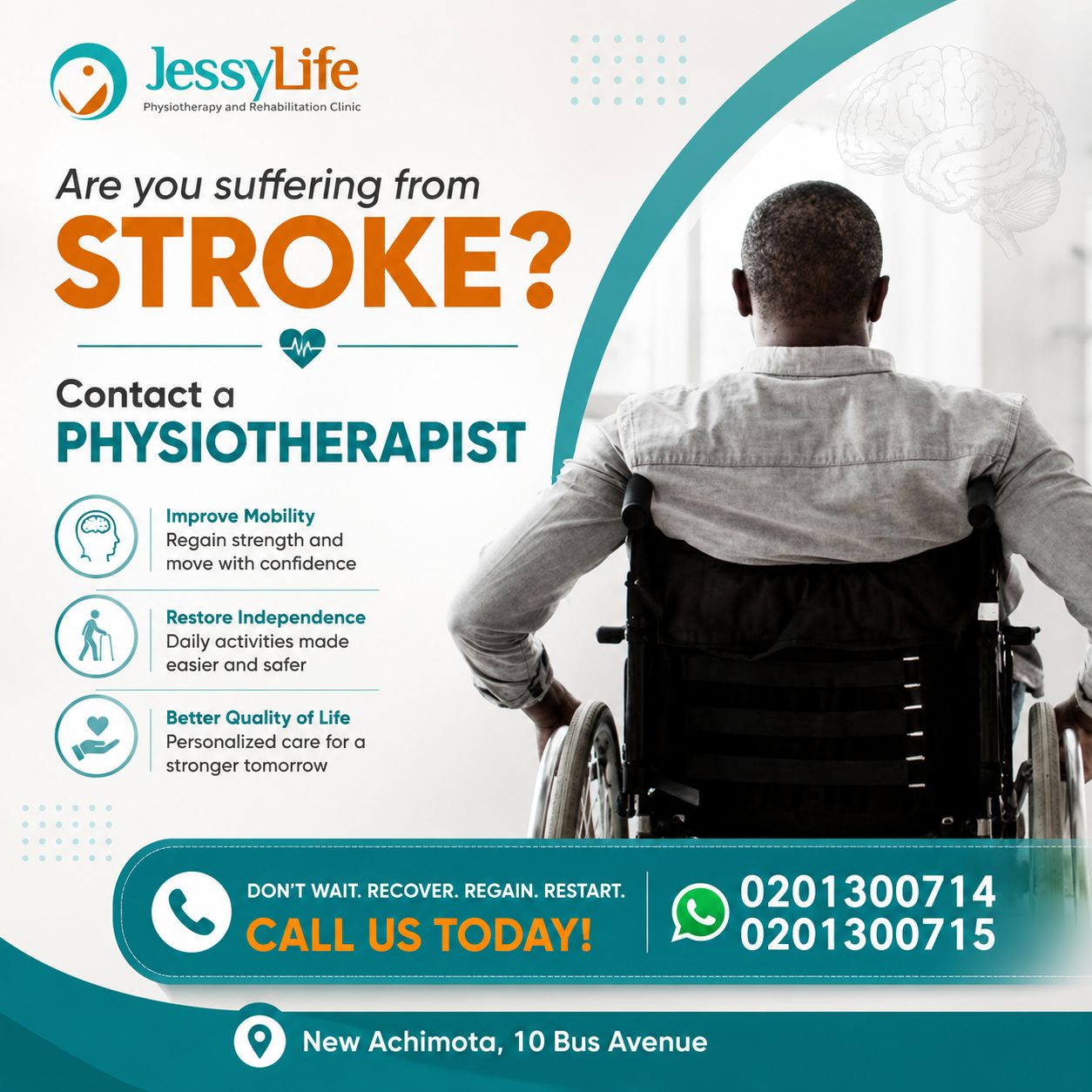 JessyLife Physiotherapy and Rehabilitation Facebook ad: Walk-in, Booking and Home Service for all your…