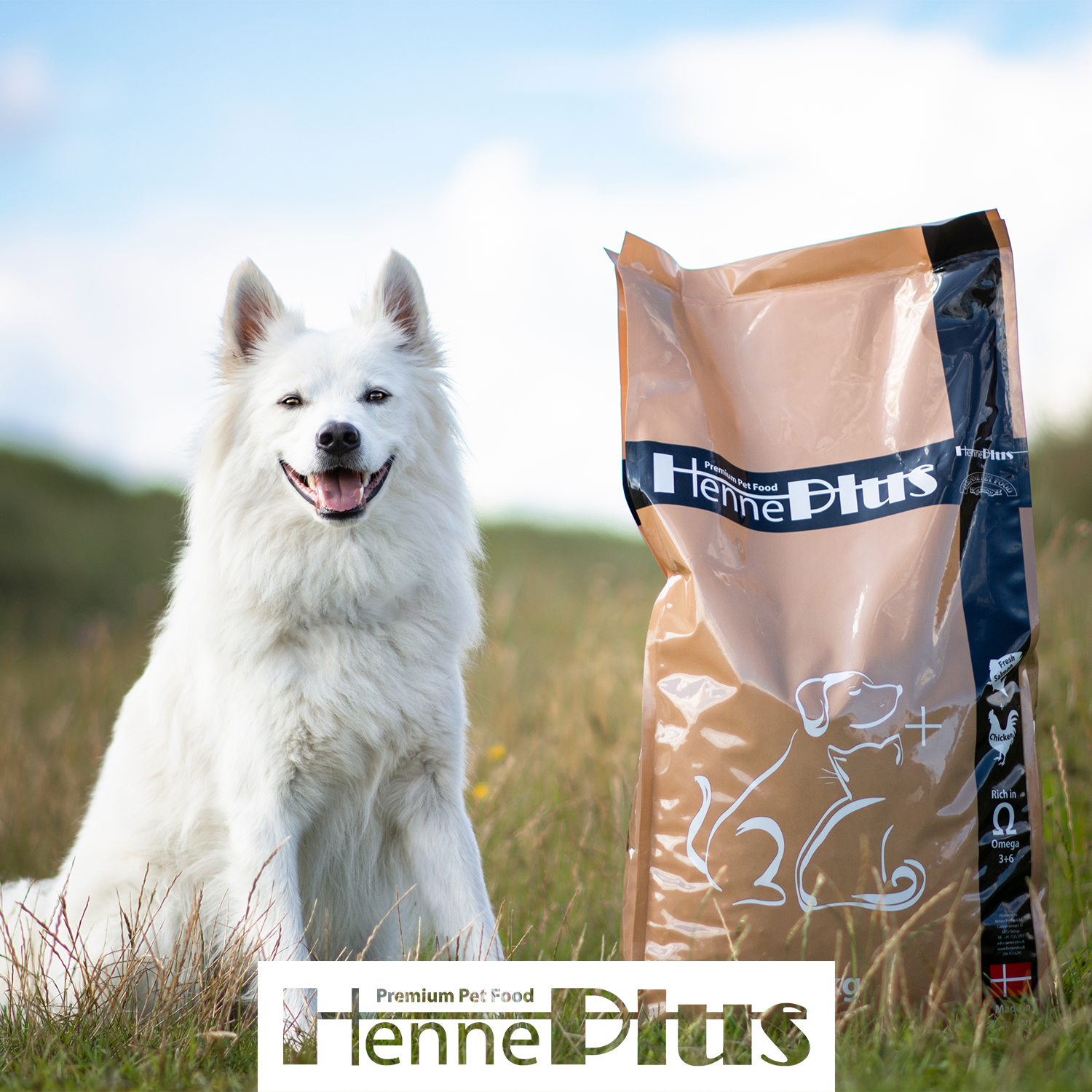 Henne Pet Food Danmark Facebook ad from Sep 13, 2023