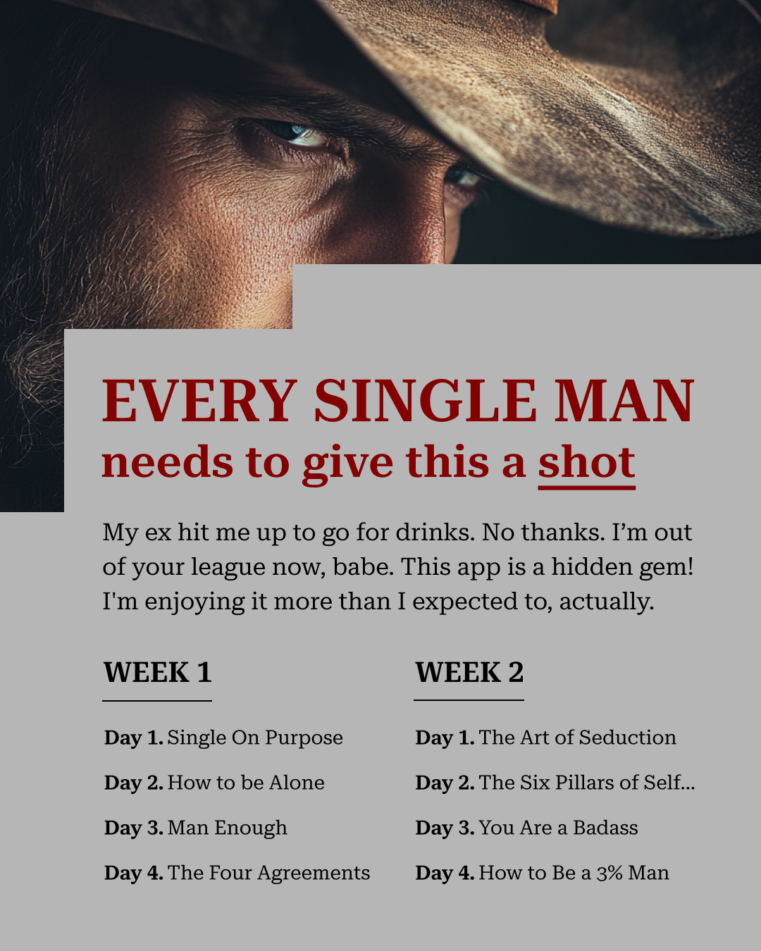 Headway App Facebook ad