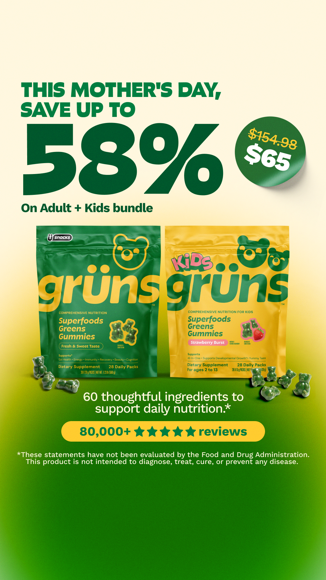 Grüns Facebook ad