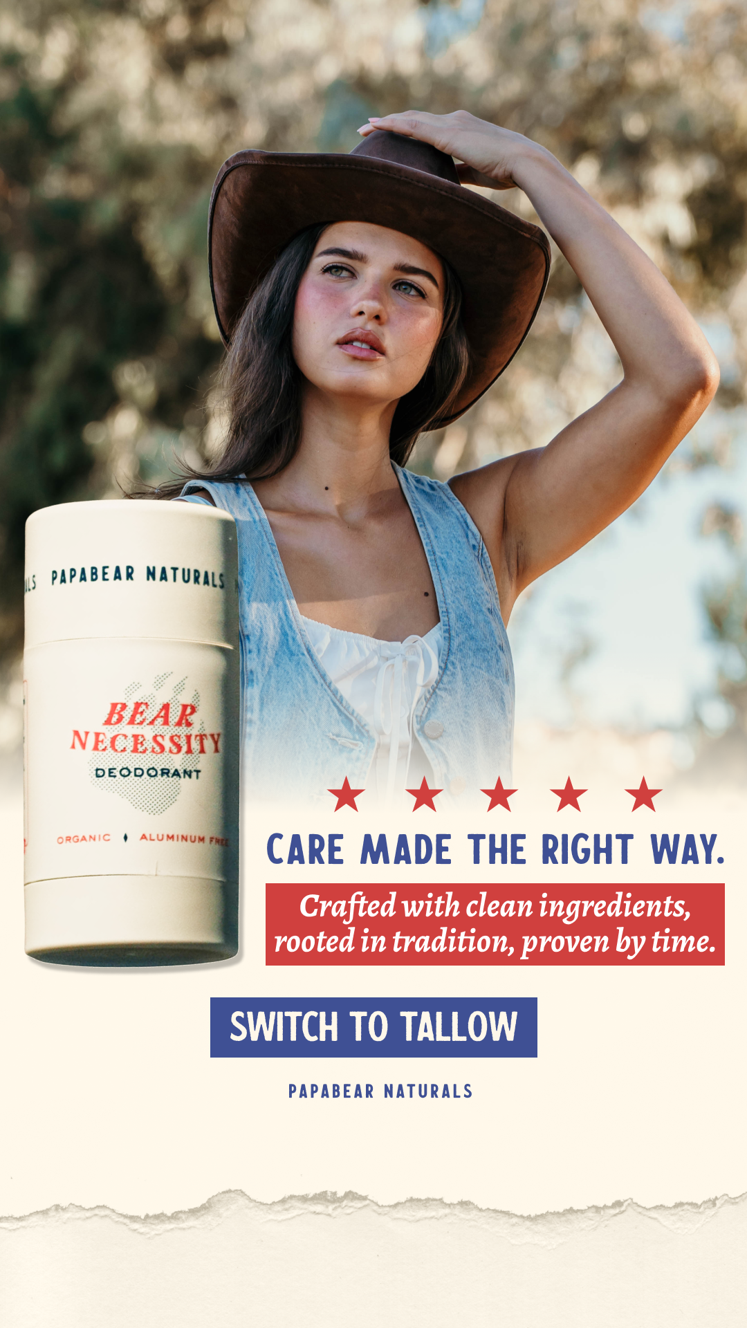 Papabear Naturals Facebook ad