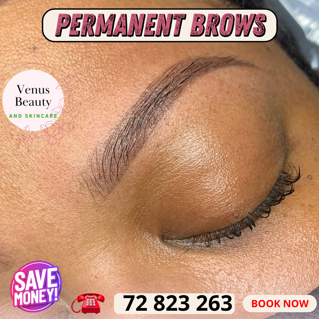 Venus Beauty and Skin Care Facebook ad: 𝐏𝐄𝐑𝐌𝐀𝐍𝐄𝐍𝐓 𝐁𝐑𝐎𝐖 𝐒𝐏𝐄𝐂𝐈𝐀𝐋