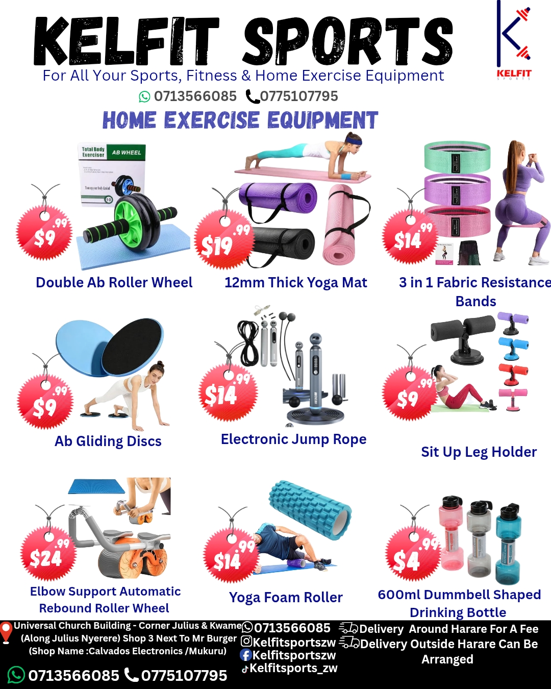 Kelfit Sports Facebook ad: For All Your Fitness & Home Exercise Equipment…