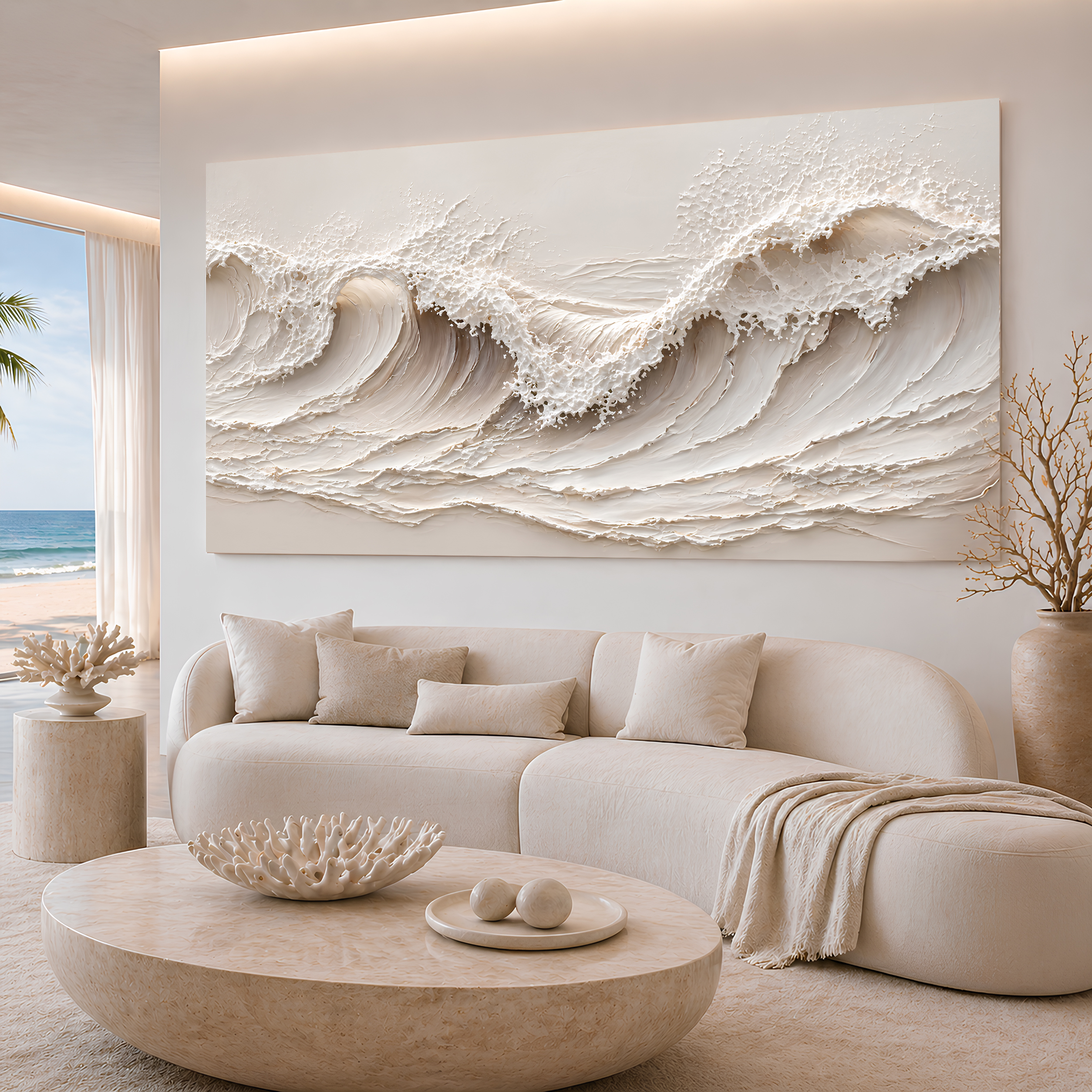 Tailored Canvases - Personalized Art Facebook ad: Coastal Wave | Made in the USA | Ships Fast