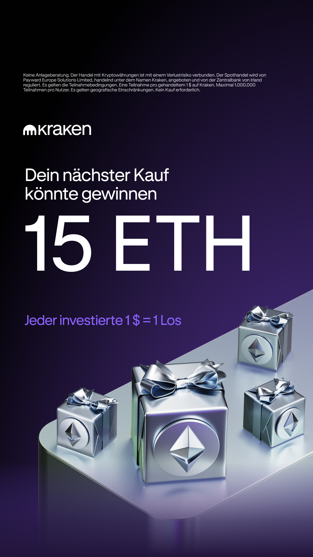 Kraken Digital Asset Exchange Facebook ad