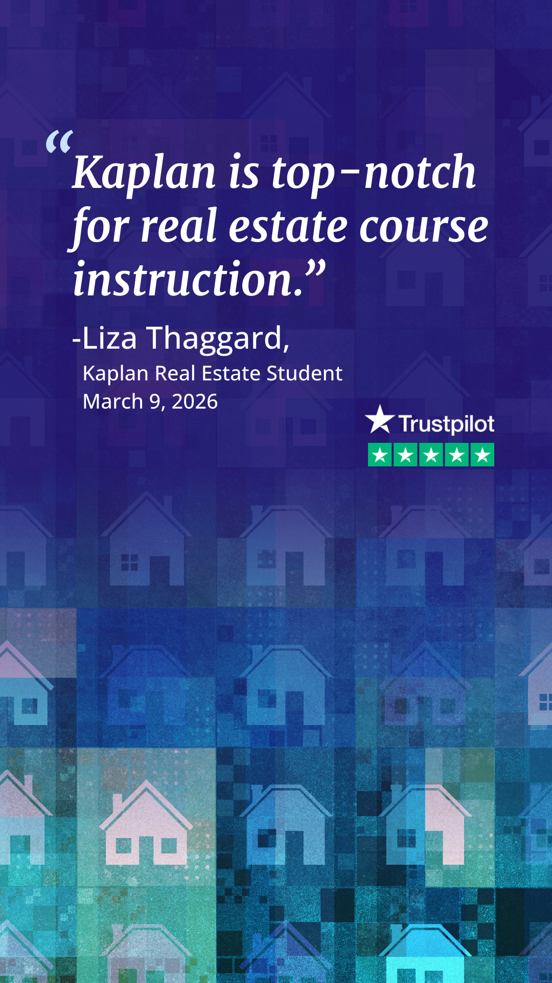 Kaplan Real Estate Education Facebook ad