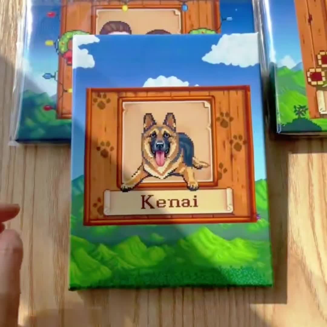 Cusstars Facebook ad: Custom Portraits for Stardew Valley Fans, Celebrate Your…