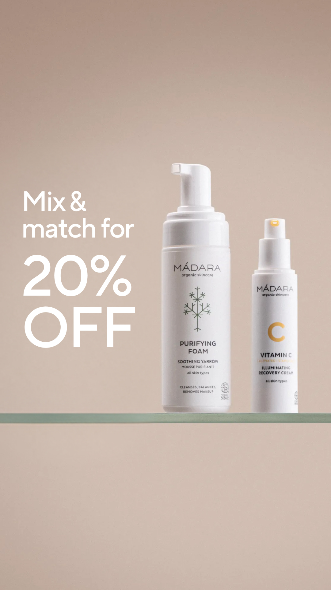 Mádara Organic Skincare Facebook ad