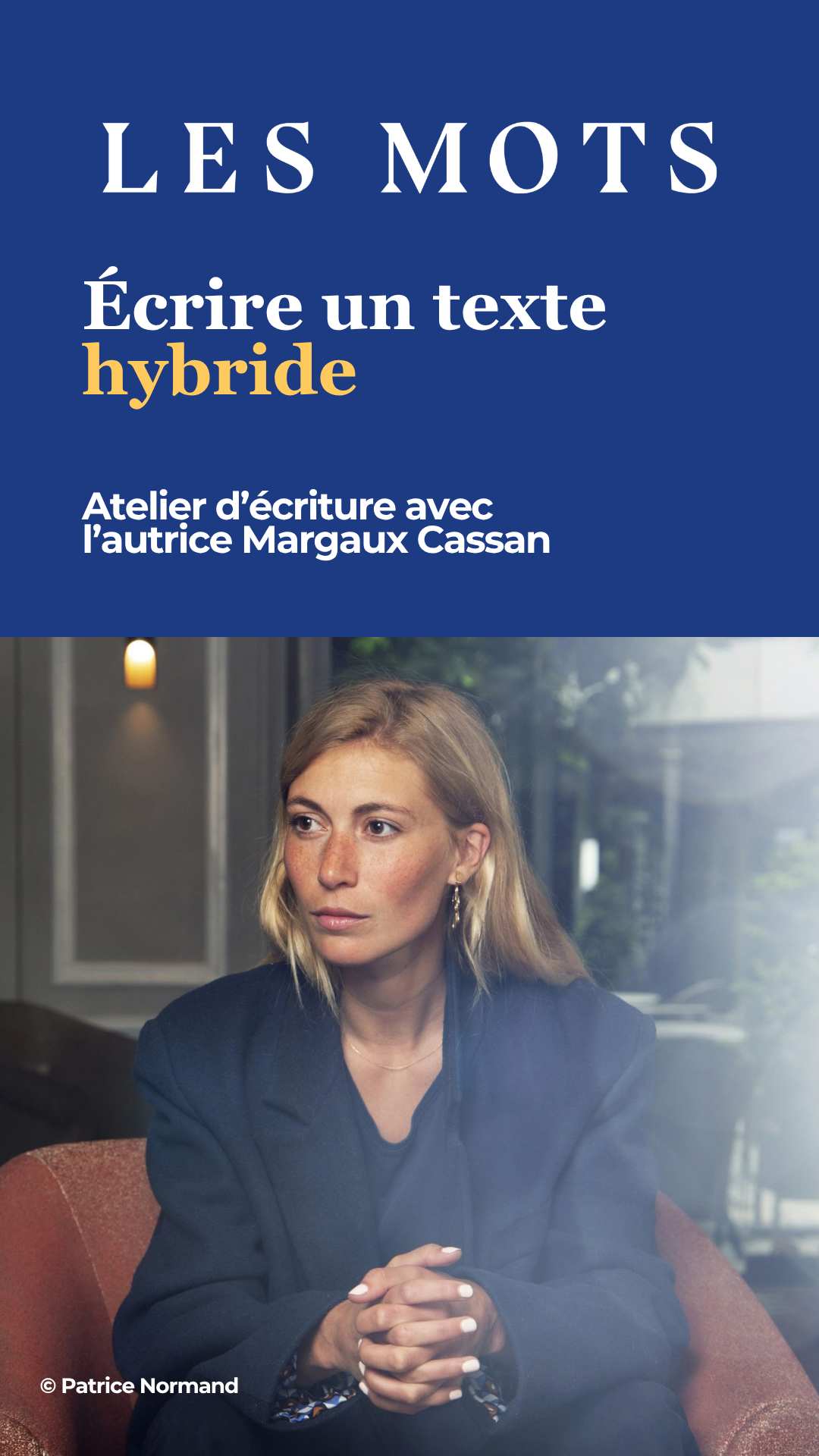 Les Mots Facebook ad: Écrire un texte hybride