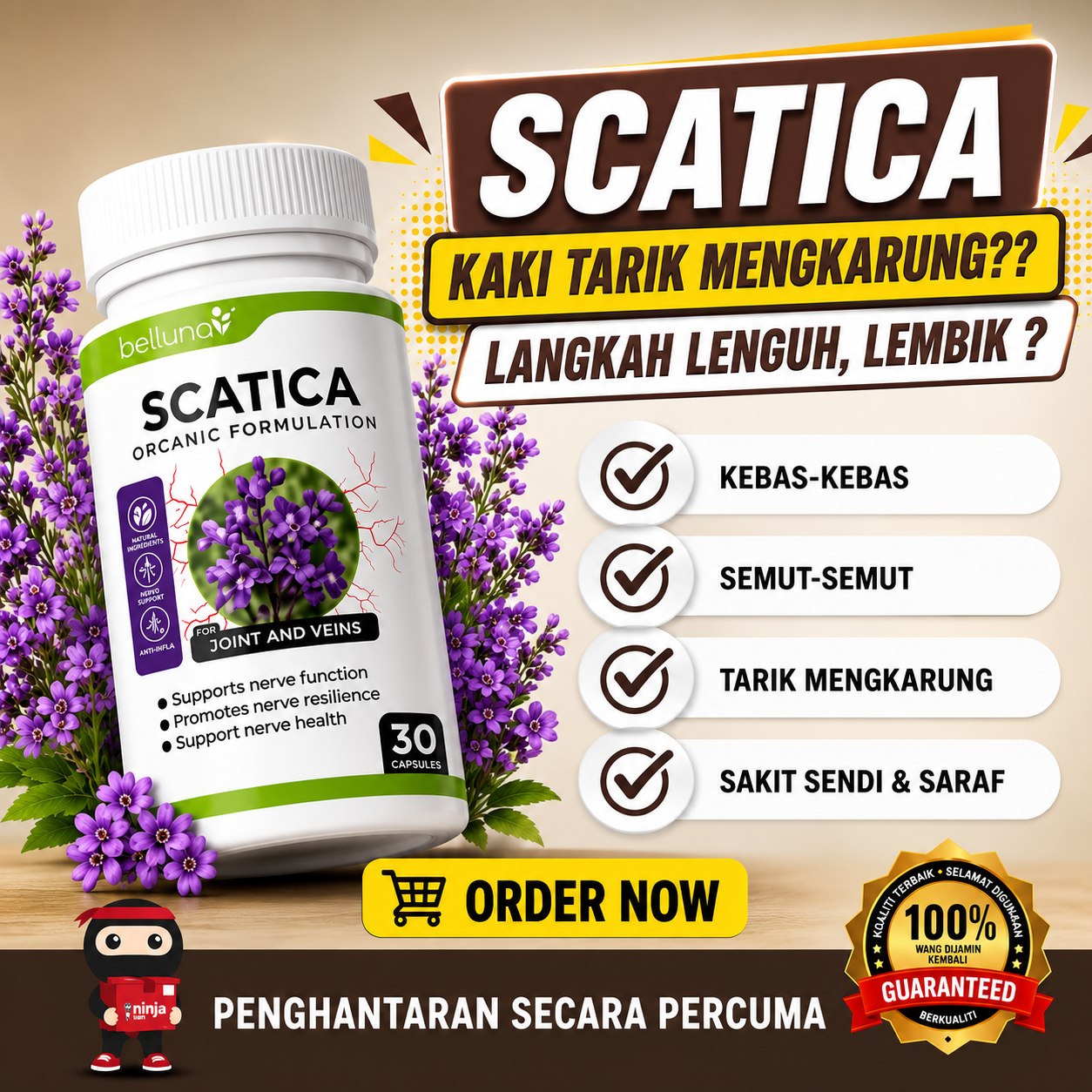 Rahsia Herba Sihat Facebook ad: RASAI BADAN YANG LEBIH SELESA SELEPAS AMALKAN SCATICA!