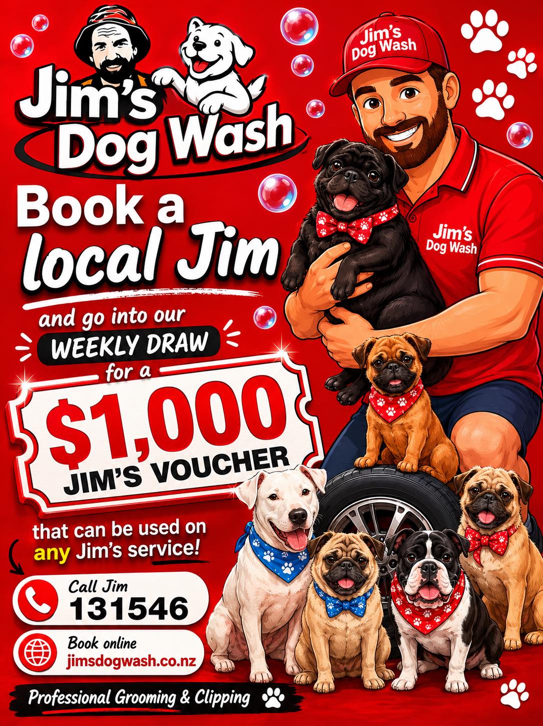 Jim's Dog Wash And Grooming Facebook ad
