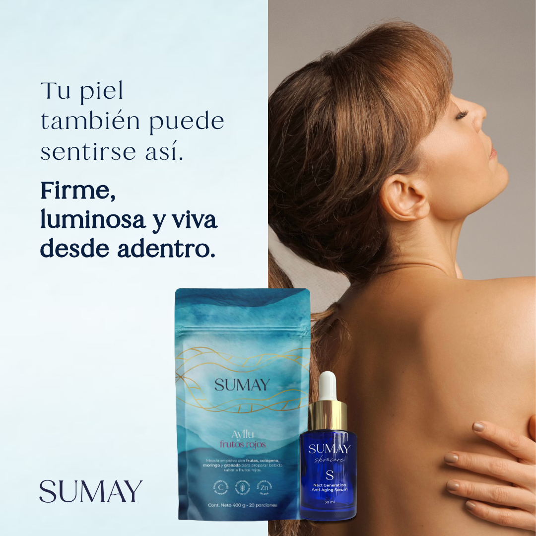 Sumay Skincare Facebook ad: Firmeza, hidratación y energía real.
