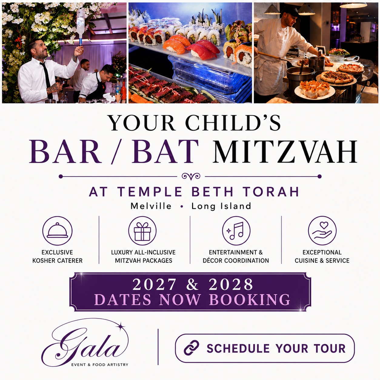 Gala Event & Food Artistry Facebook ad