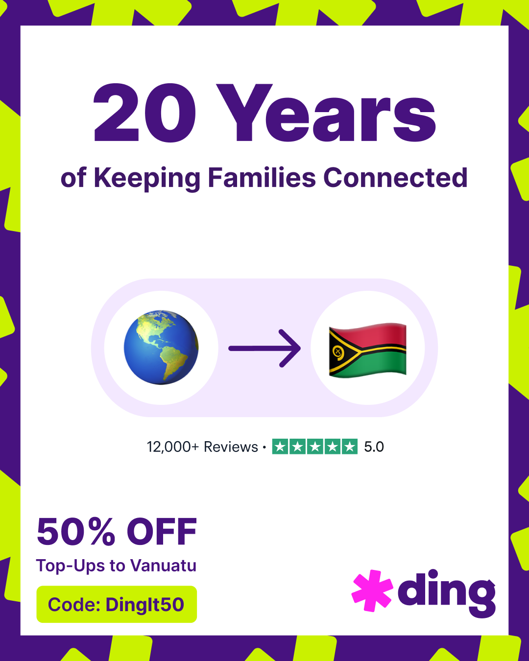 Ding Facebook ad