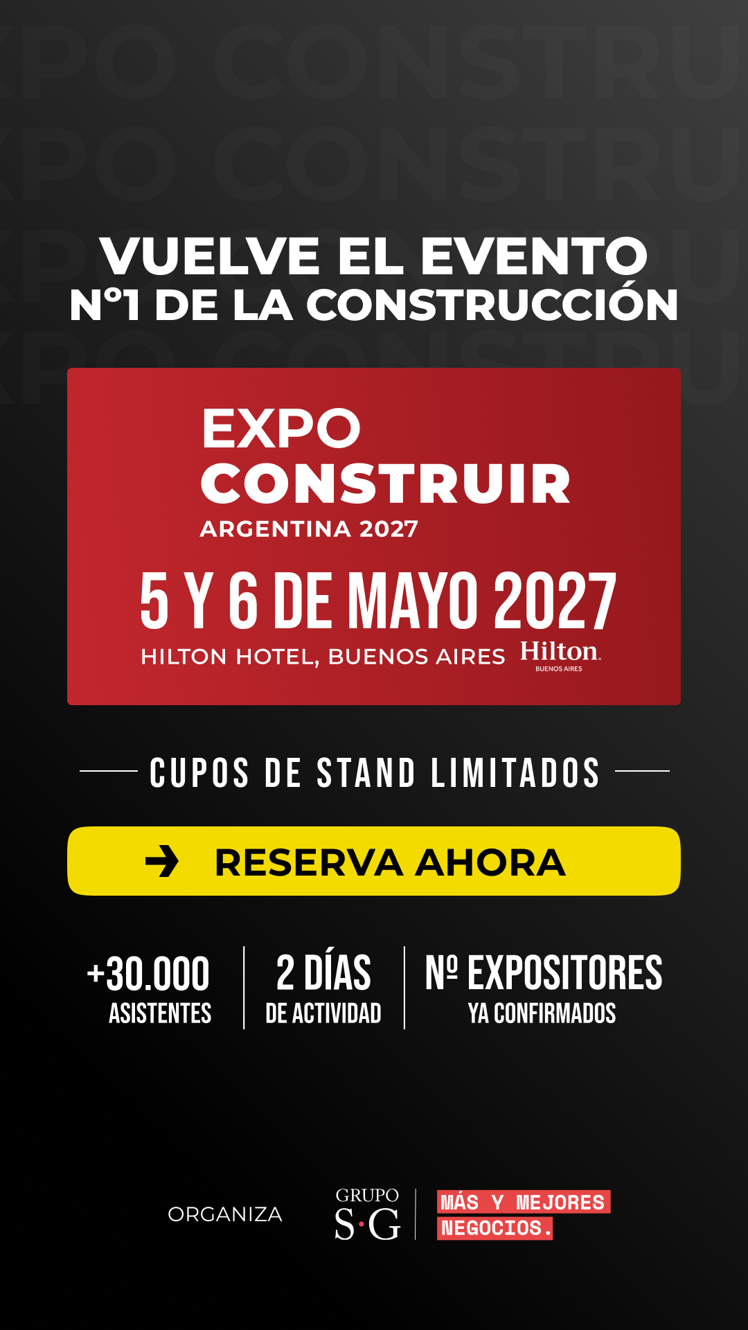 EXPO CONSTRUIR Facebook ad from Jul 13, 2026