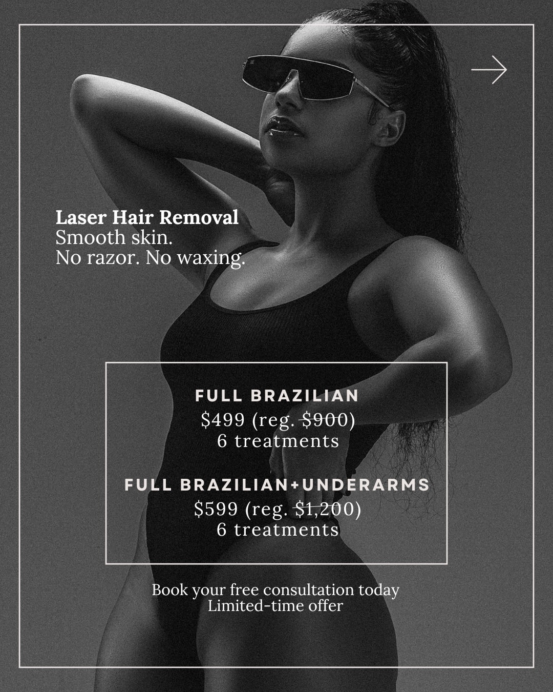 Fade Away Laser & Skin Centre Facebook ad