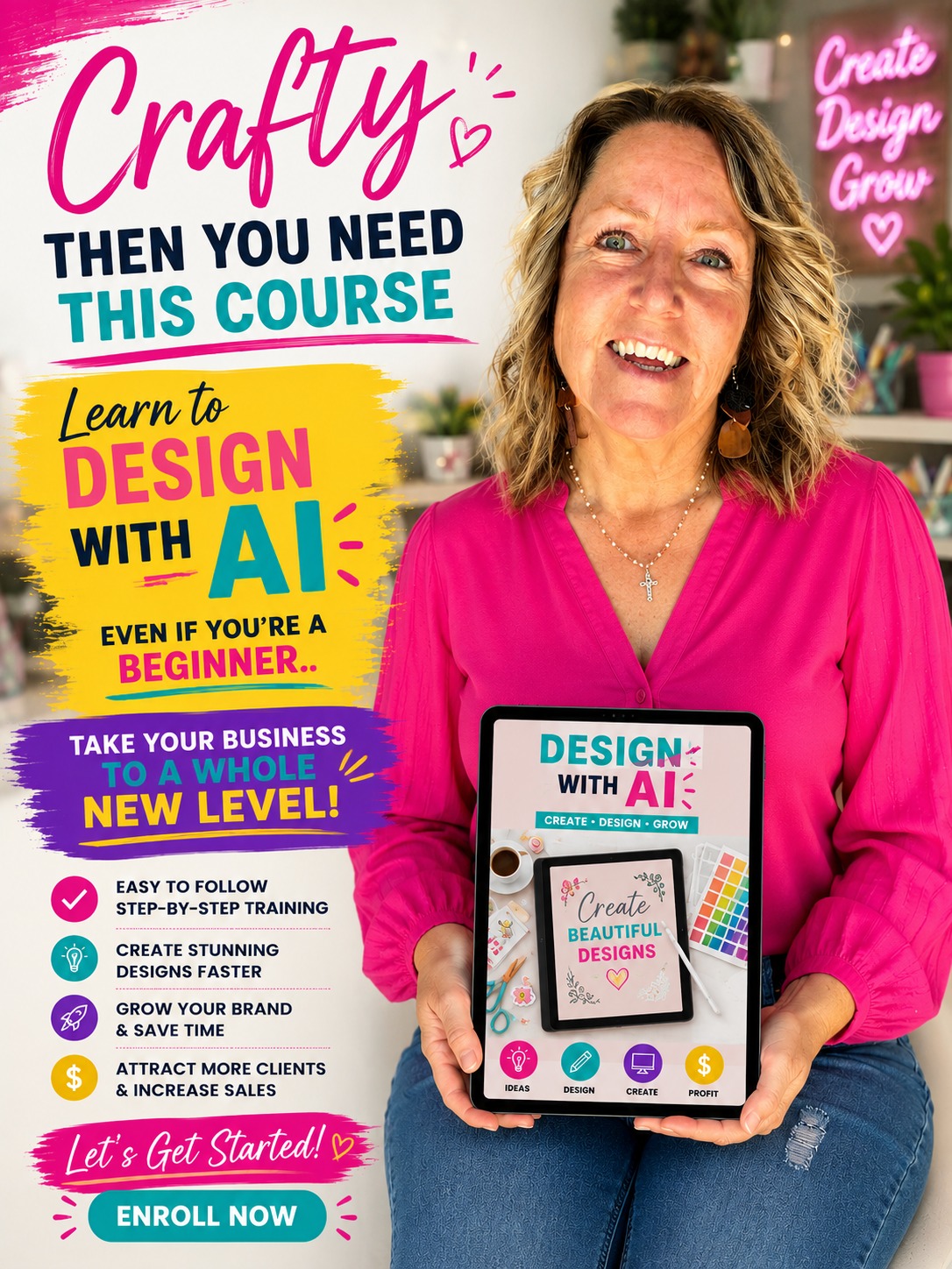 Made With Love Country Crafts by Tracy Facebook ad: Beginners AI Course for Crafters by @tracywagner | Stan