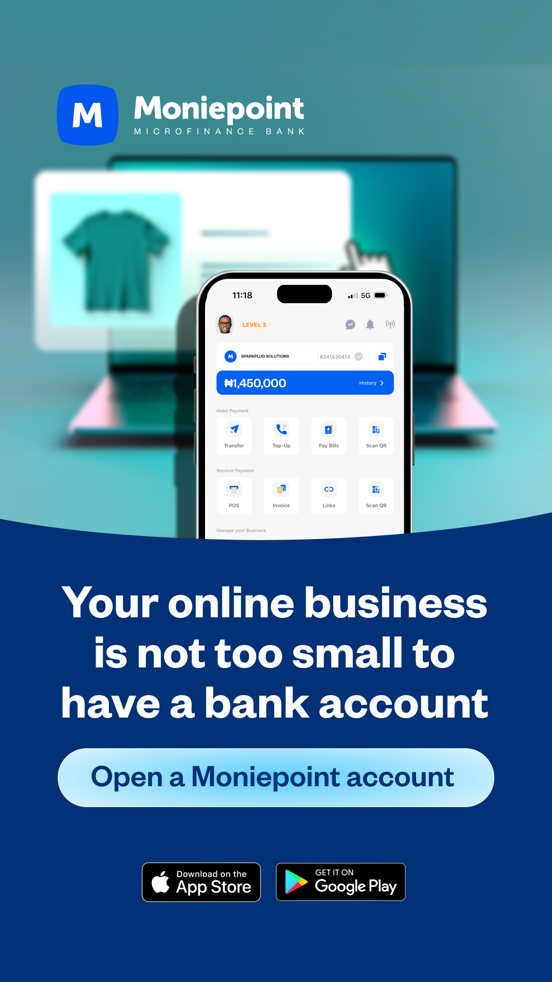 Moniepoint Facebook ad