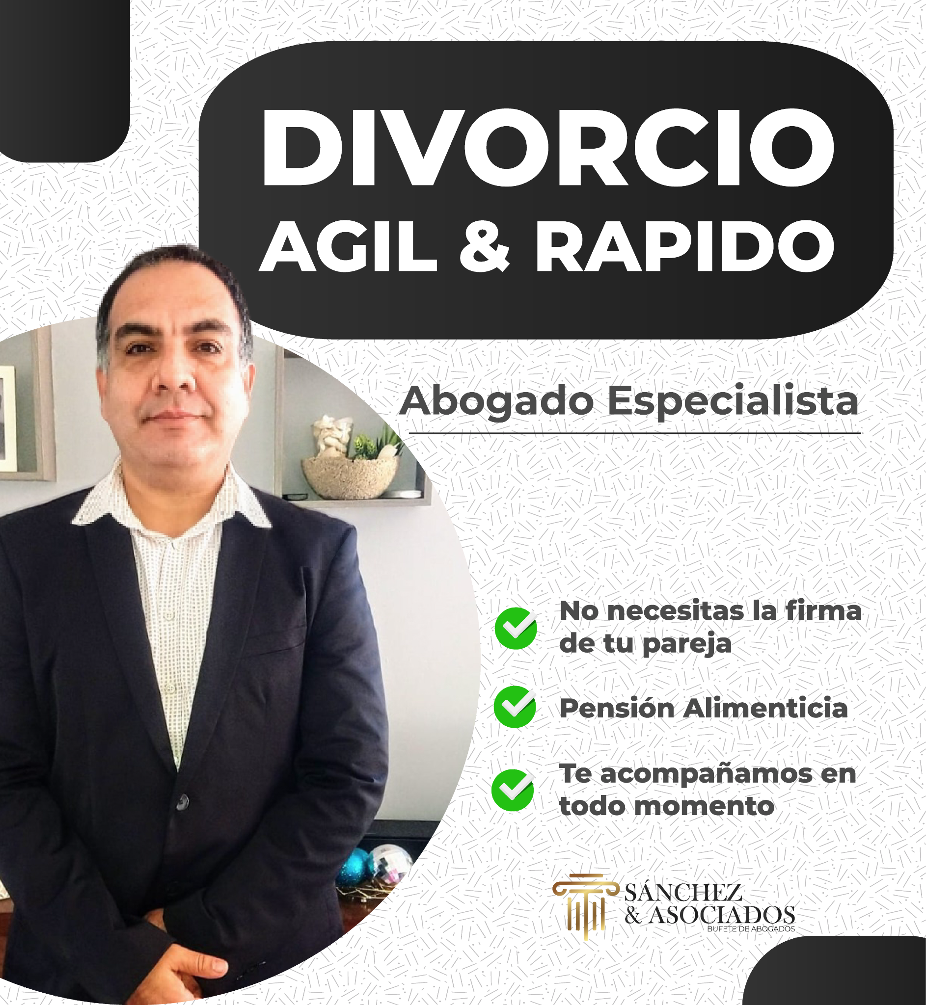 Sanchéz & Asociados Facebook ad: DIVORCIO EXPRESS