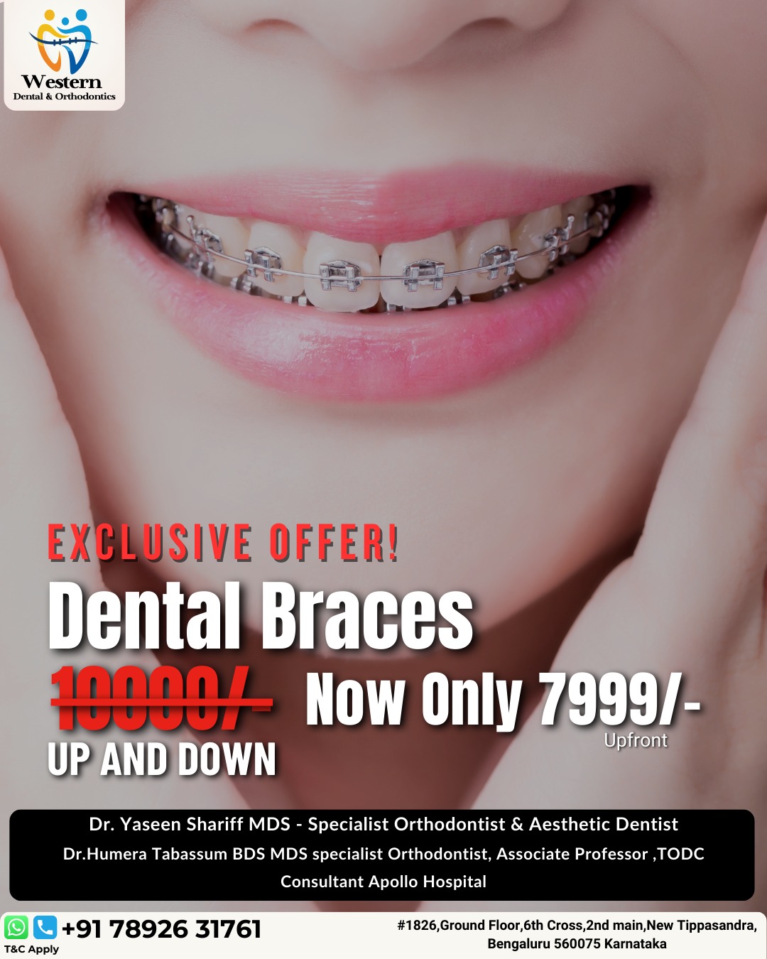 Western Dental & Orthodontics Facebook ad: Exclusive Offer on Dental Braces!