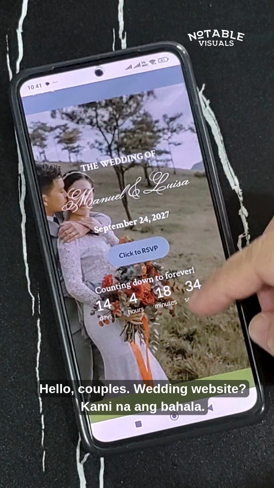 Notable Visuals Facebook ad: Hello couples!