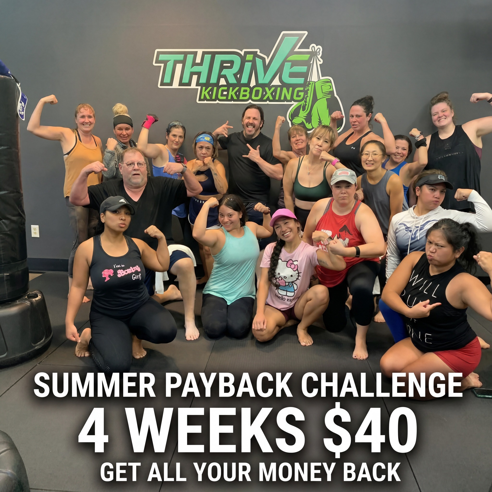 Thrive Kickboxing Craig Road Facebook ad from May 15, 2026