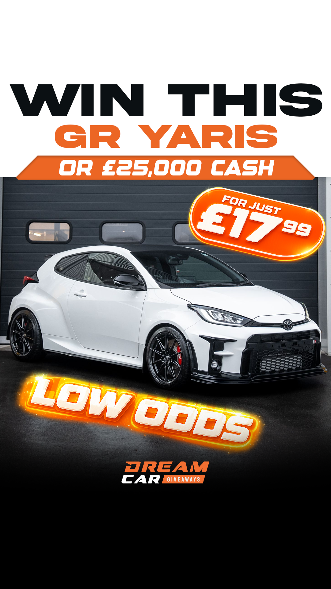 Dream Car Giveaways Facebook ad