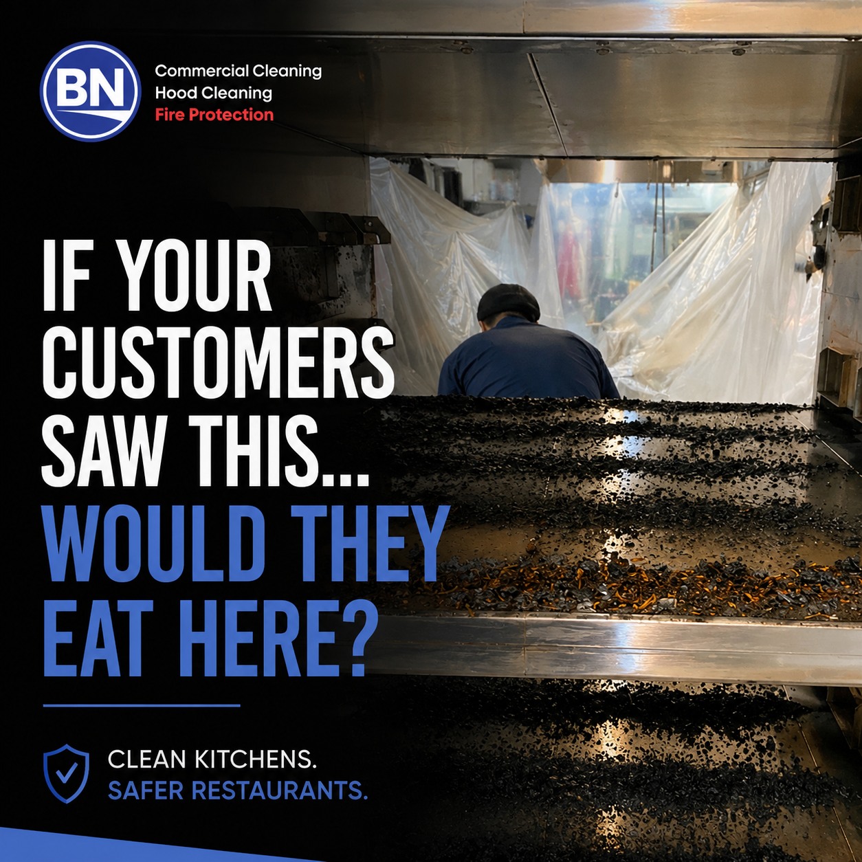 BN Commercial Cleaning & Fire Protection Facebook ad