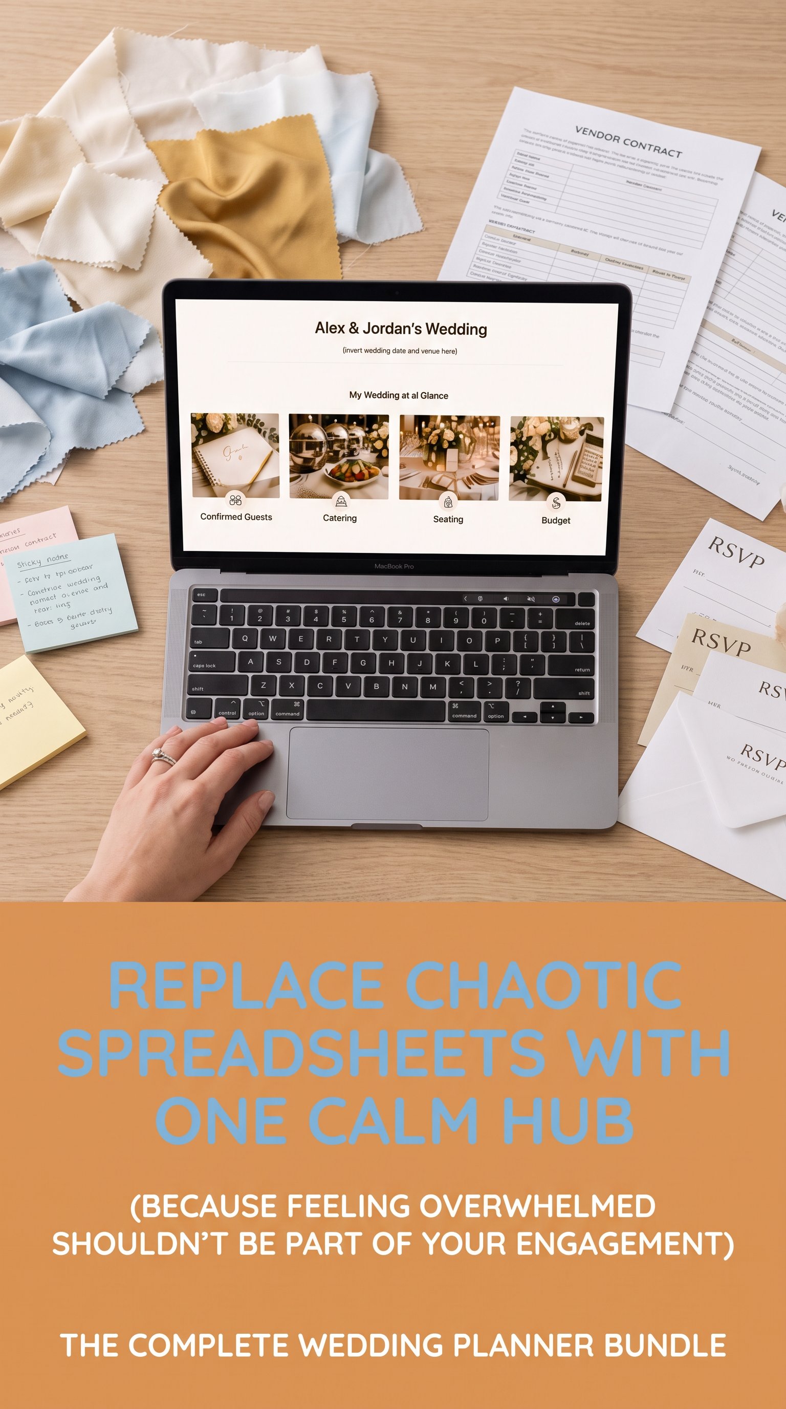 Zeely Creative Ads Facebook ad: Feeling overwhelmed organizing your wedding day details?
