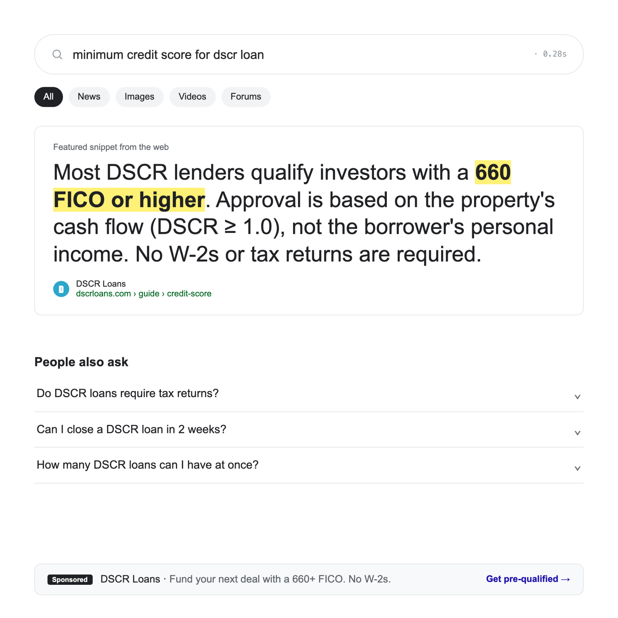 The DSCR Lender Facebook ad