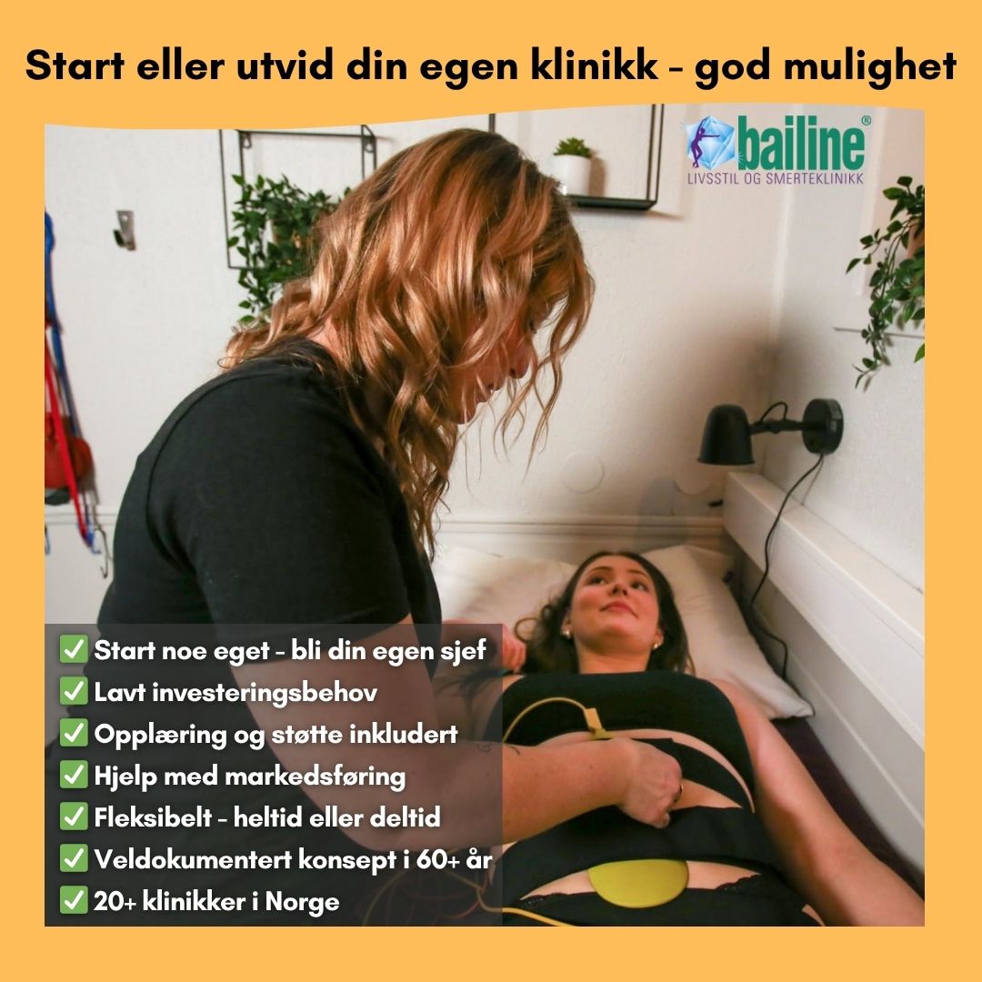 Bailine Norge Facebook ad: Start eller utvid din egen klinikk nå