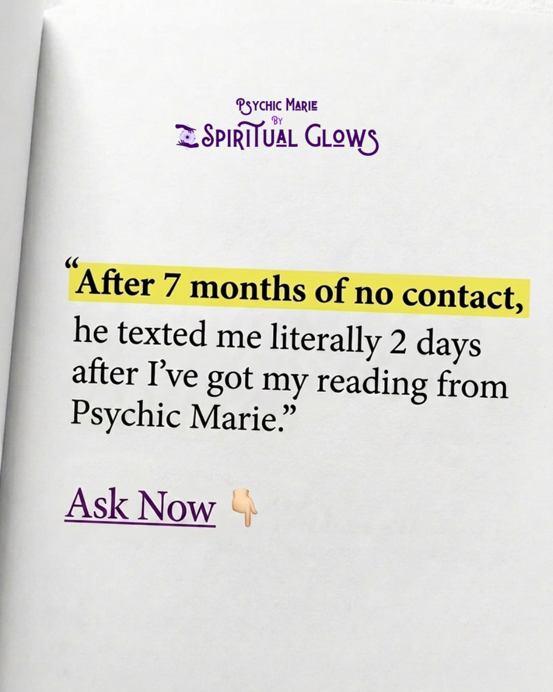 Spiritual Glows Facebook ad