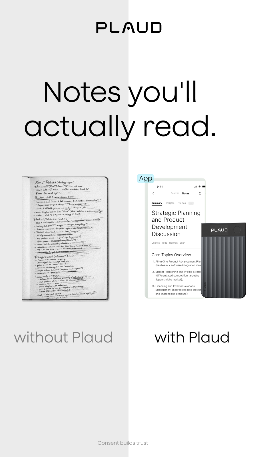 Plaud Facebook ad