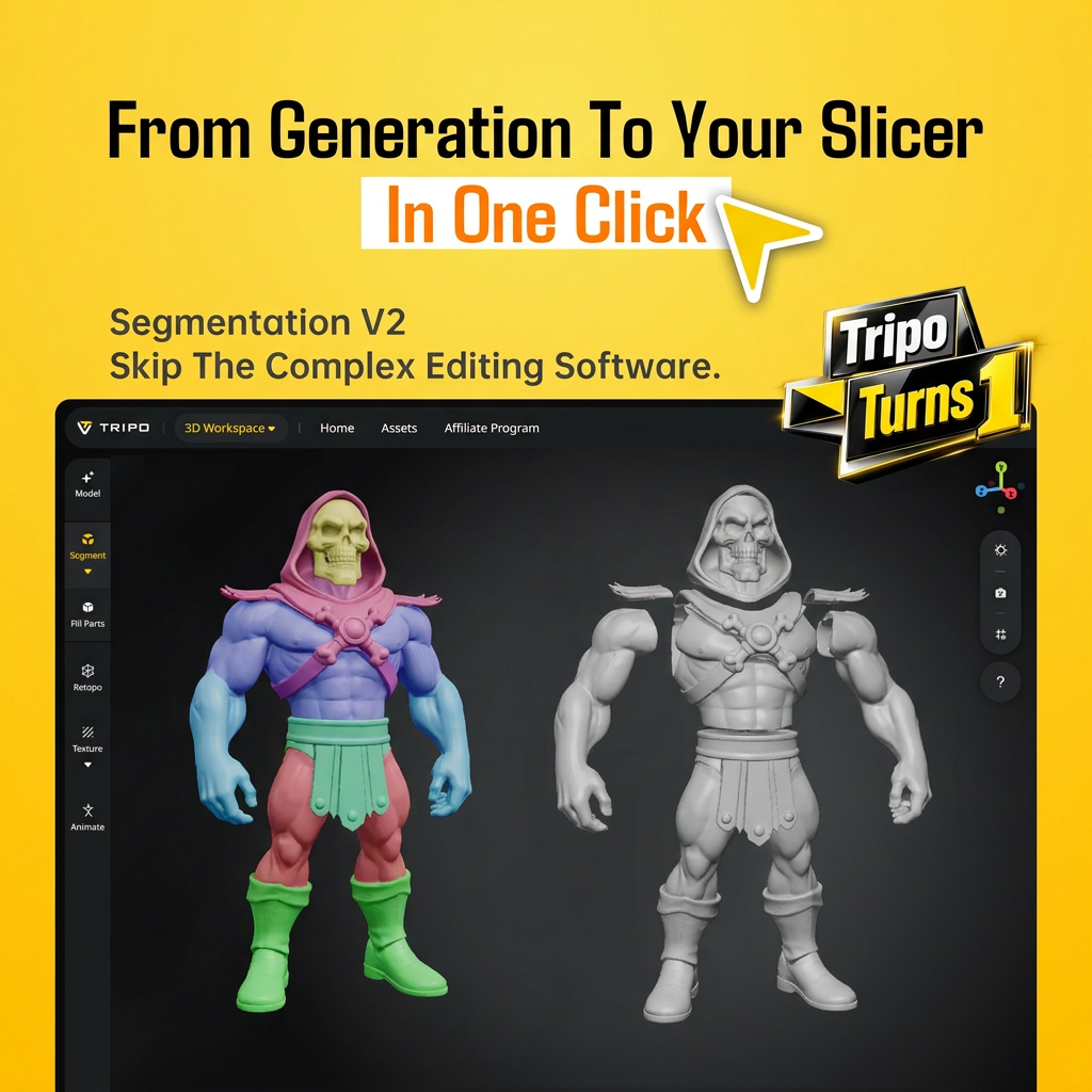 Tripo 3D Facebook ad