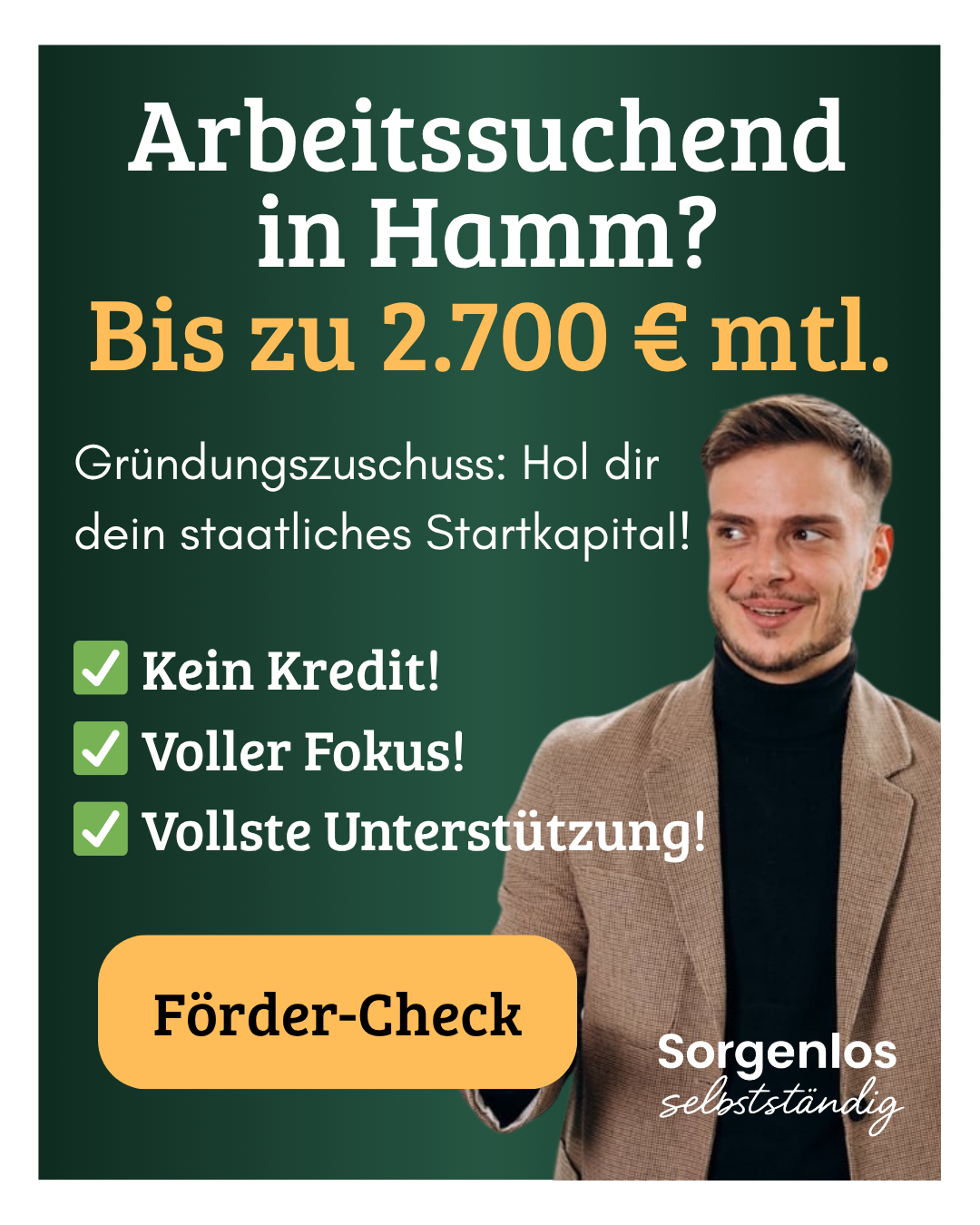 Sorgenlos Selbstständig Facebook ad: Du willst dich in Hamm selbstständig machen? Hol dir bis…