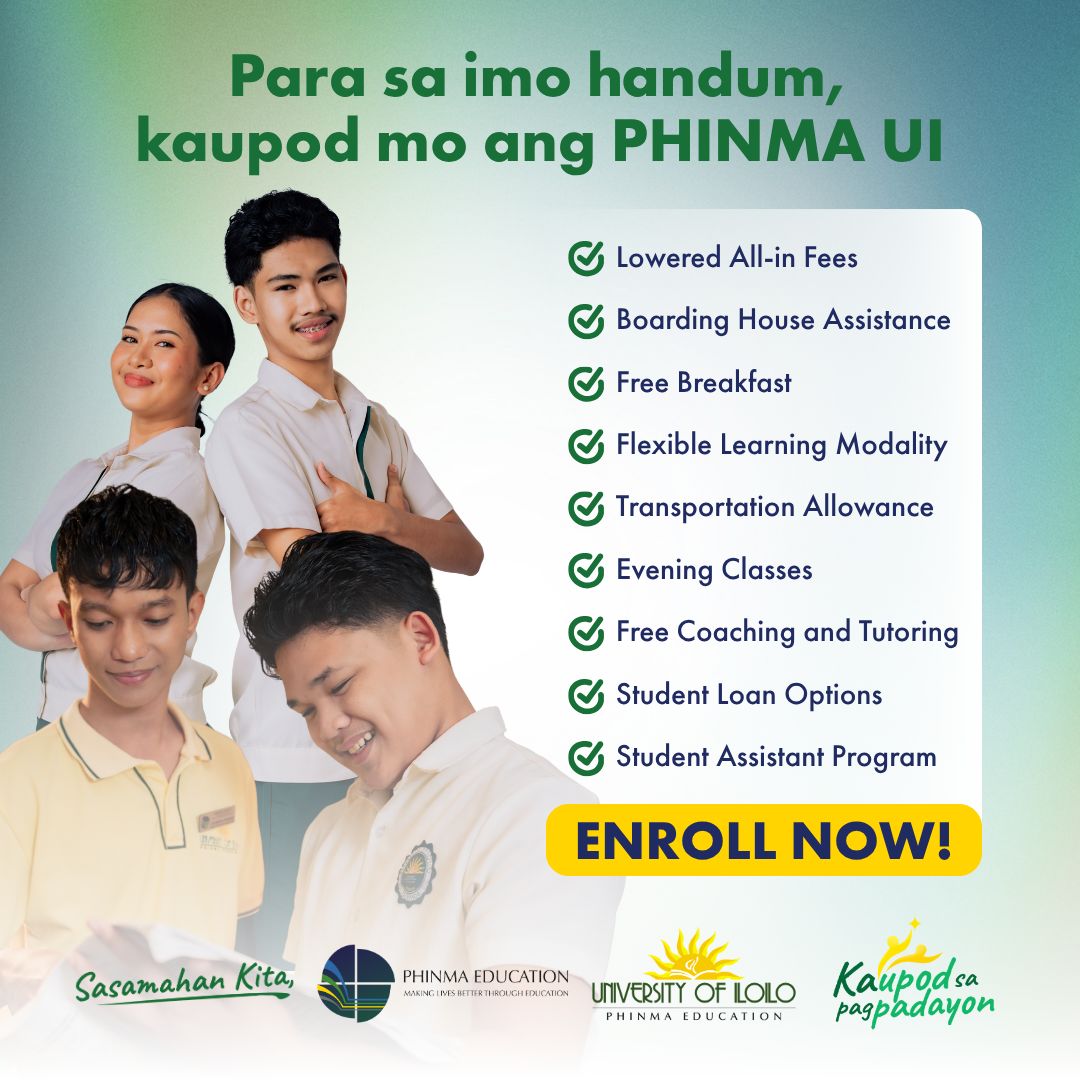 PHINMA-University of Iloilo Facebook ad: Enjoy lowered all-in fees!