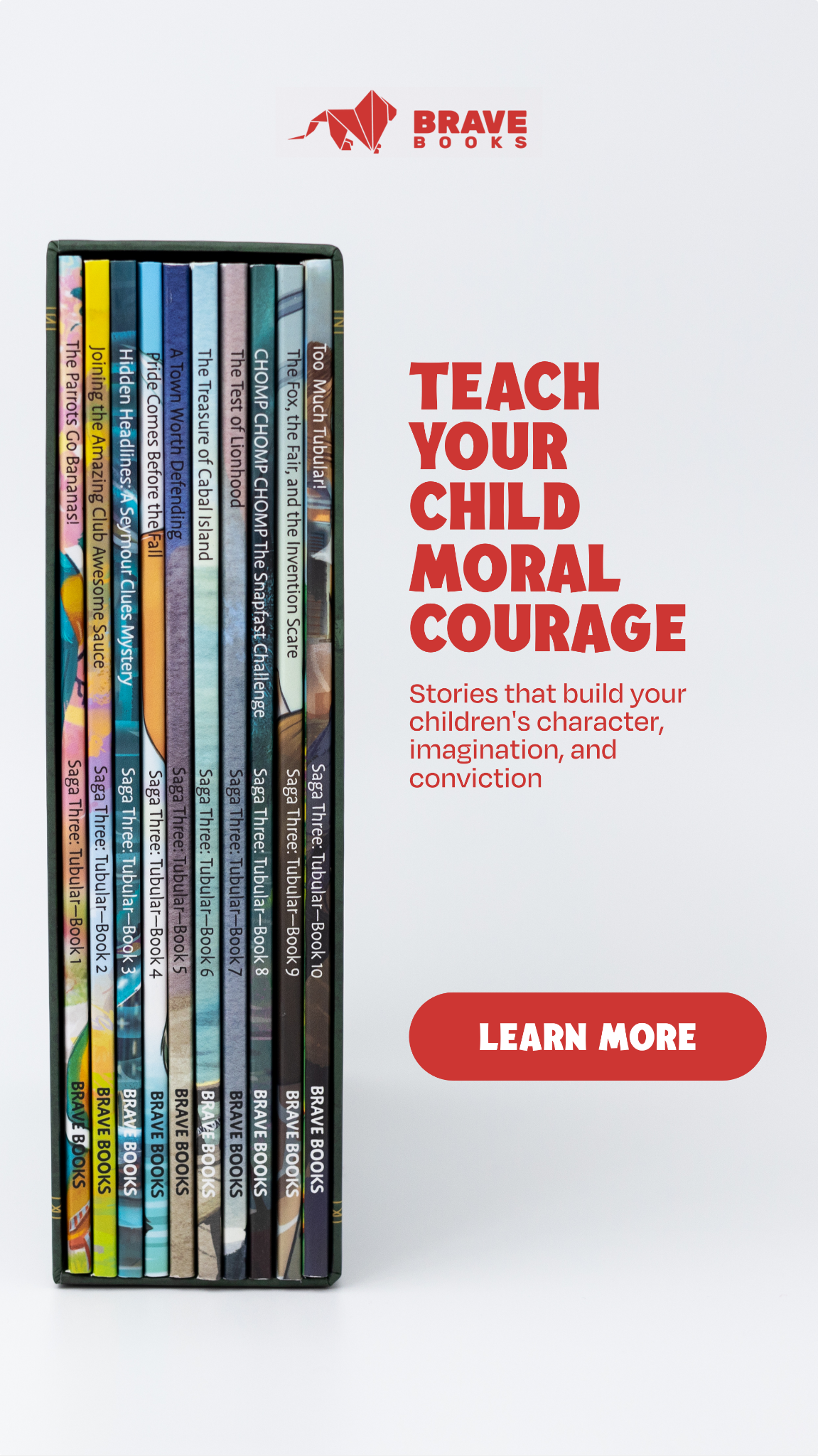 BRAVE Books Facebook ad