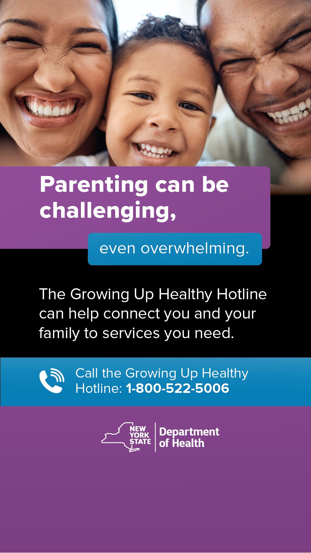 NYSDOH - New York State Health Department Facebook ad: Pregnancy and Parenting Tips