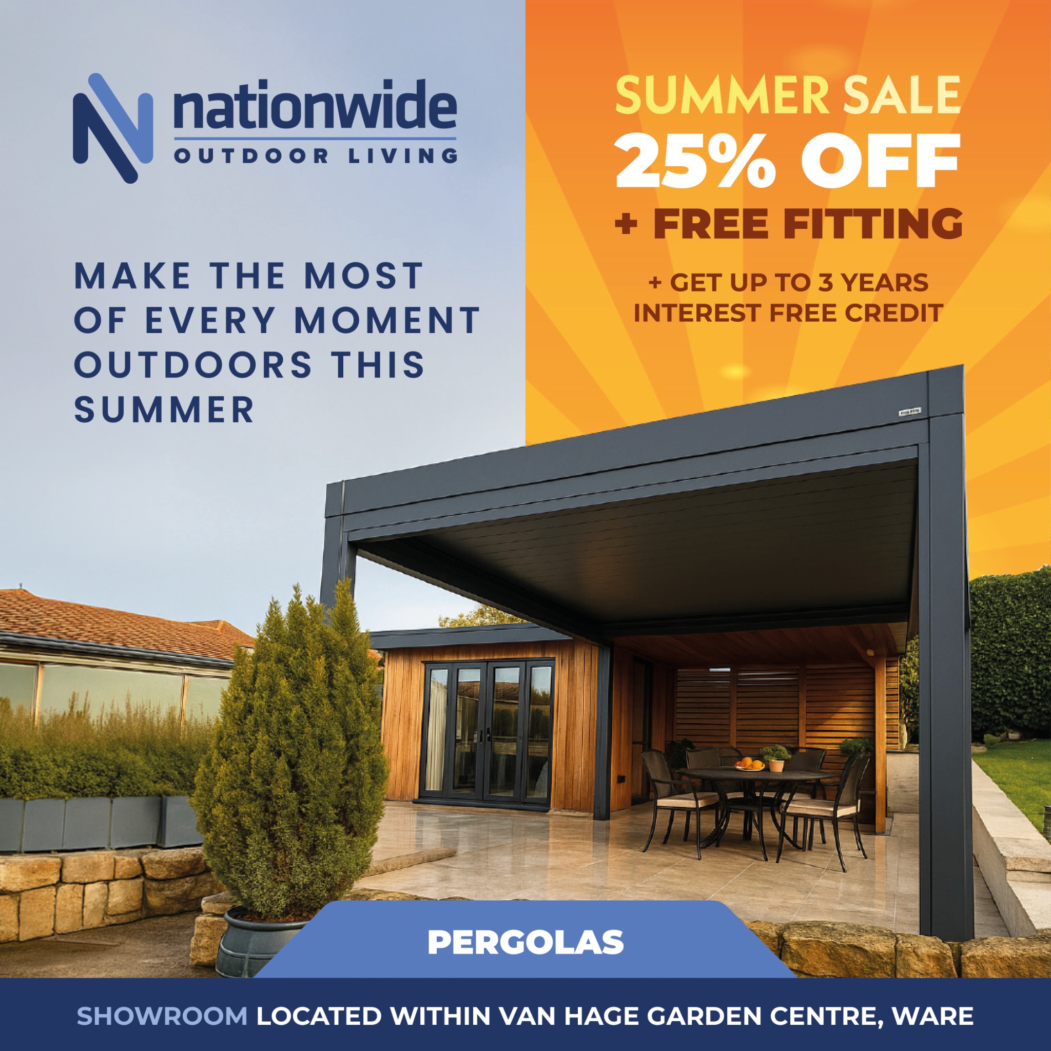 Nationwide Home Innovations Facebook ad: Visit Our Hertfordshire Showroom