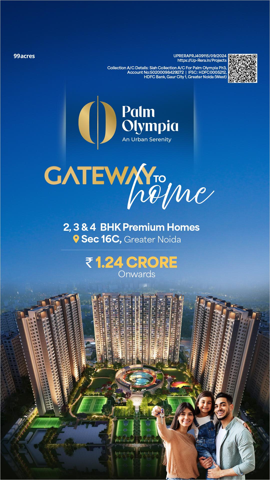 99acres Project Delhi Facebook ad: Gateway to Home