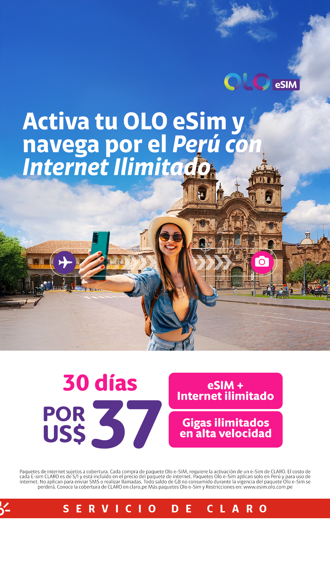 Claro Perú Facebook ad