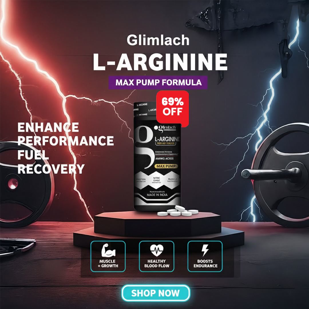 Glimlach Facebook ad: Build Strength With L-Arginine