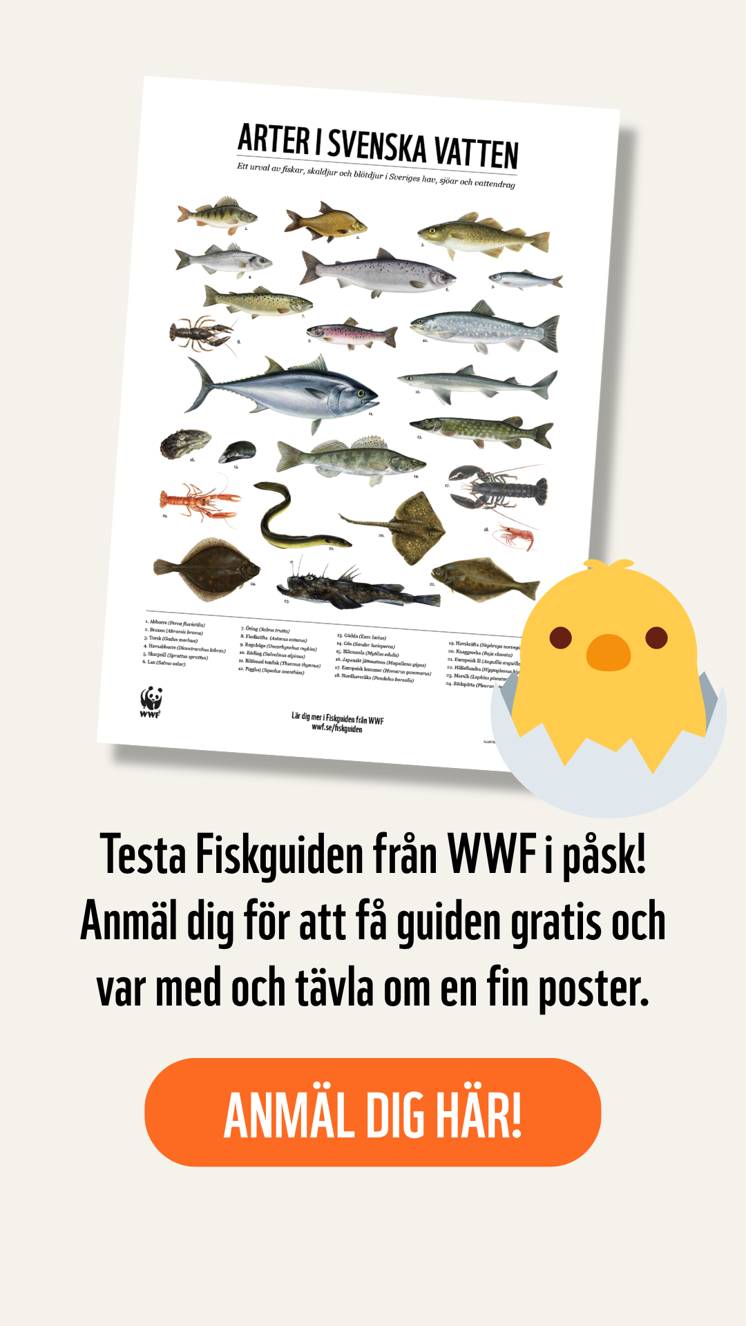 Världsnaturfonden WWF Facebook ad from Mar 31, 2026