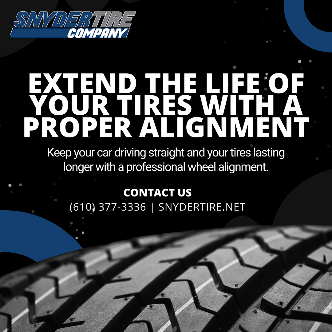 Snyder Tire Co. Facebook ad: Even Tires, Safer Drives