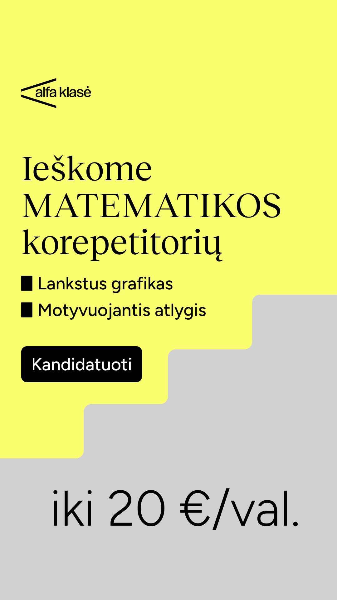 Alfa Klasė Facebook ad
