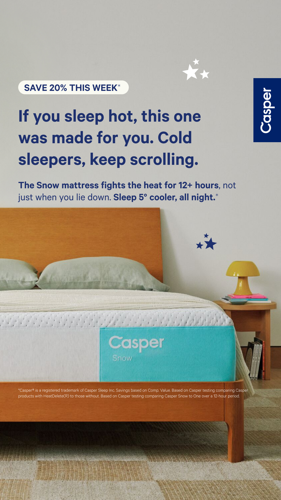 Casper Facebook ad