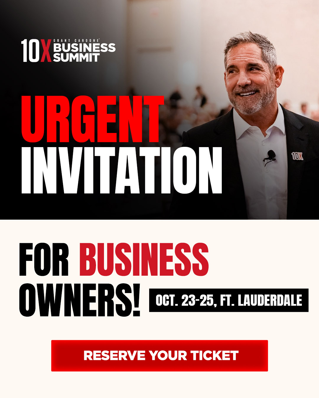 Grant Cardone Facebook ad: Close Deals Without Babysitting Them